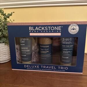 Blackstone Men's Grooming sea & surf Deluxe travel trio for body and face Set